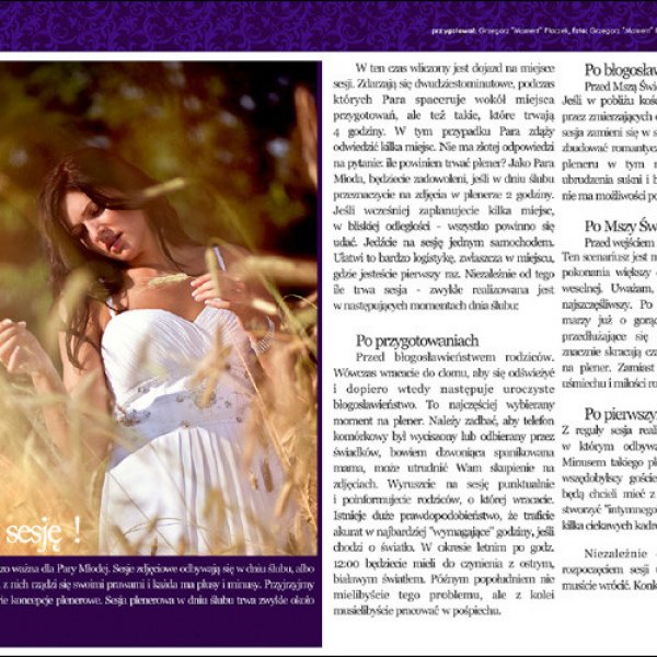 Mój artykuł w magazynie ?Ś jak ślub? | My article in wedding magazine in engand